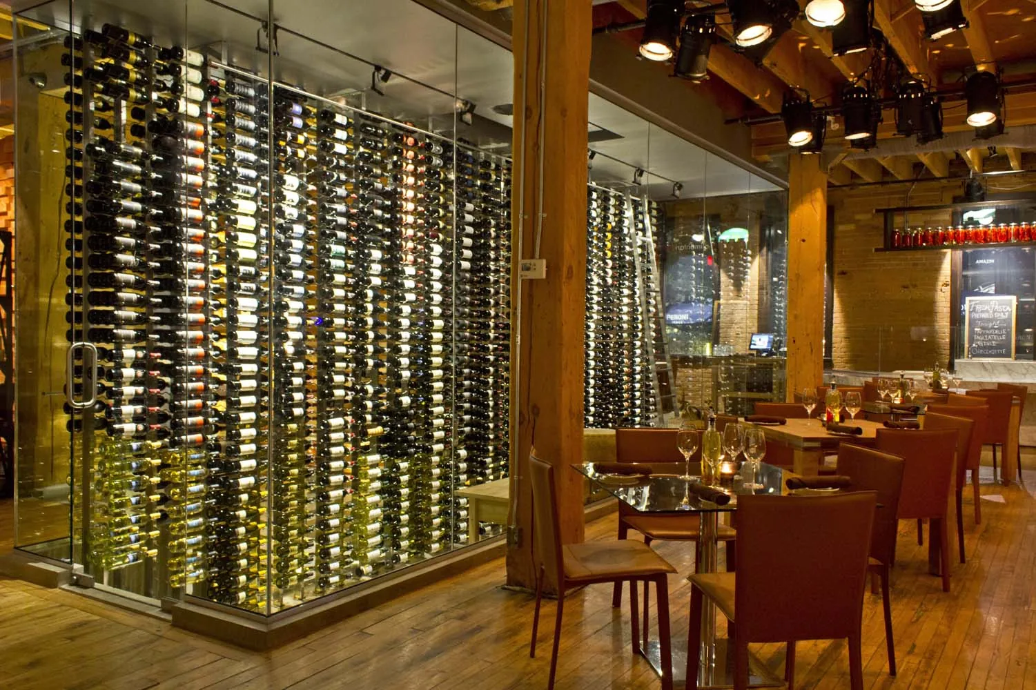 Commercial glass facade