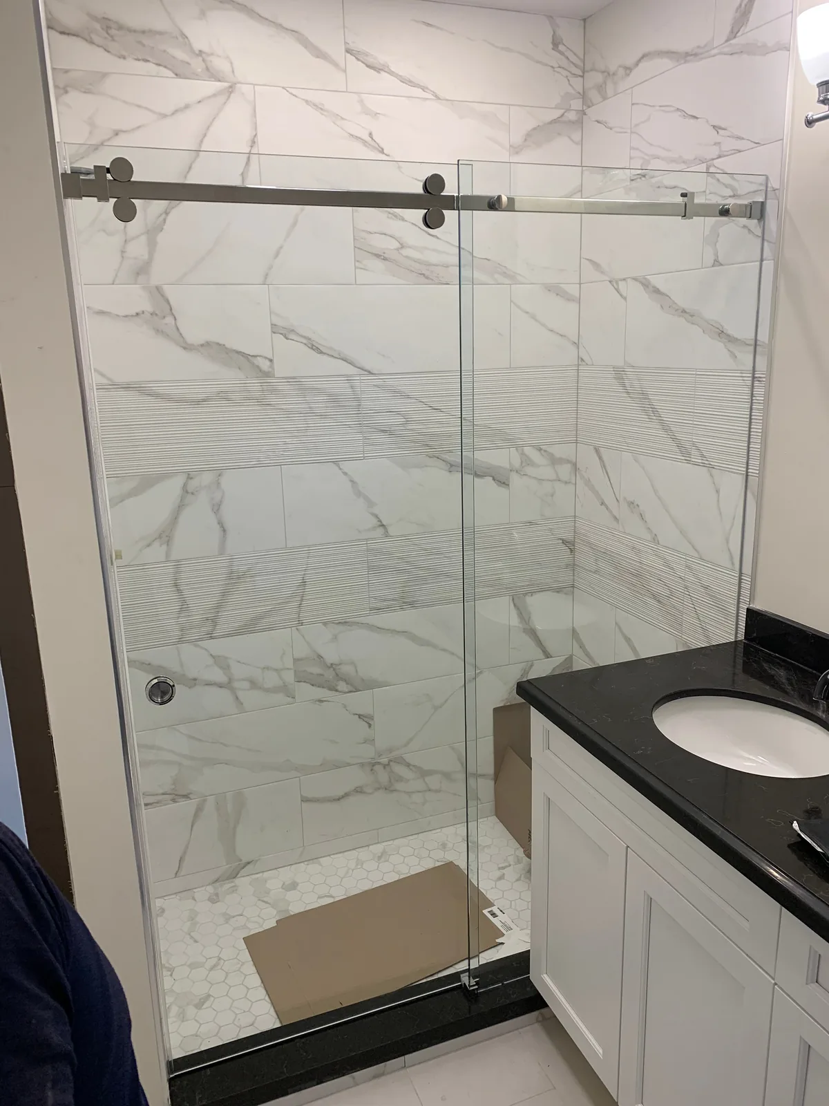 Glass shower door project