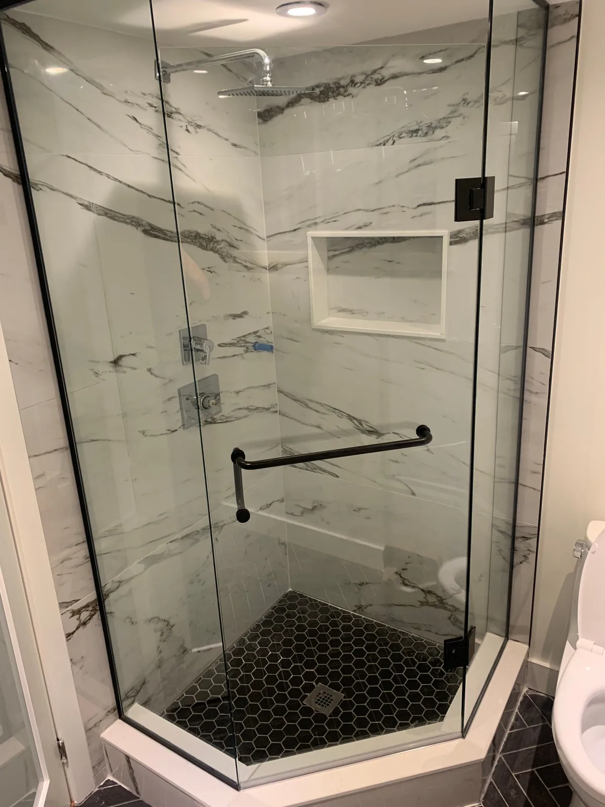 Frameless shower glass project